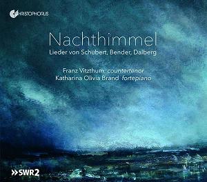 CD Nachthimmel mit Franz Vitzthum (Countertenor) Katharina Olivia Brand (Hammerklavier) erschienen bei Christophorus in Kooperation mit dem SWR2